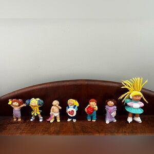 Cabbage patch dolls 1980s Lot 7 of Cabbage Patch PVC Mini Figures